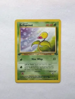 💎NM+ 1st First Edition Bellsprout #49/64 Jungle Set Pokemon Card 1999 WOTC TCG - Image 2