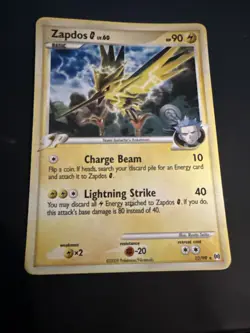 Pokemon Arceus Zapdos G 12/99 Holo Rare Card Moderately Played - Image 2