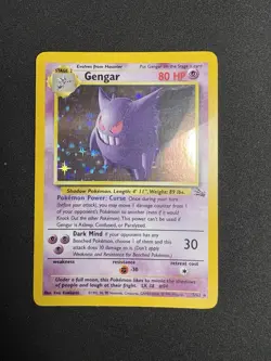 Gengar - 5/62 - Holo - Fossil TCG Pokemon Card LP - Image 1