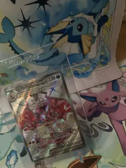 Pokemon TCG Charizard EX SVP Black Star Promo 074 Rare Holo Card Paldean Fates - Image 3