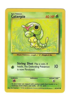 Caterpie Base Set 45/102 - Pokemon card - Image 1