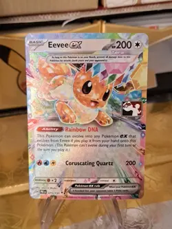 Eevee Ex Pokemon Prize Pack Series 7 Promo Pokemon Card NM/LP Stamp - Image 1