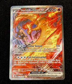 Pokemon TCG Team Rockets Moltres EX Destined Rivals Card 229/182 - Image 1
