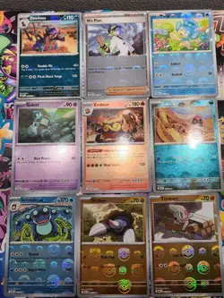 Pokemon TCG White Flare & Black Bolt Pokeballs And Master ball 9 Card Lot NM - Image 1