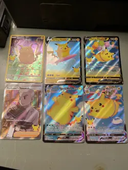 Pokemon Pikachu Celebrations Lot Surfing Flying V VMAX 6 Cards (2/3) - Image 1