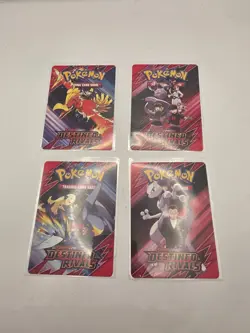 Destined Rivals Build And Battle Prerelease Trainer Tip Card Complete Set - Image 1