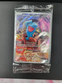 2025 Pokemon Sealed Team Rocket's Wobbuffet 203 Scarlet & Violet Promo Card Holo - Image 1