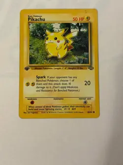 1st Edition Pikachu Jungle Set Pokemon Card 1999 60/64 - Image 1