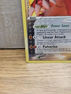 Team Magma's Groudon 9/95 Team Magma Team Aqua Non-Holo Rare Pokemon Card TCG - Image 5