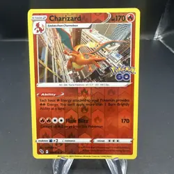Charizard #10/78 Pokemon Go Reverse Holo Rare Card TGC - Image 1