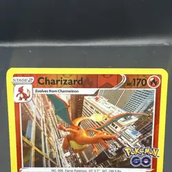 Charizard #10/78 Pokemon Go Reverse Holo Rare Card TGC - Image 2