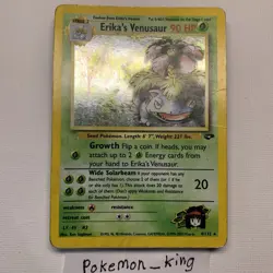 Pokemon TCG Erika's Venusaur Gym Challenge 4 Holo Unlimited Rare Card - Image 1
