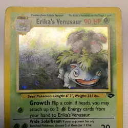 Pokemon TCG Erika's Venusaur Gym Challenge 4 Holo Unlimited Rare Card - Image 3