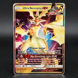 Ultra Necrozma GX 95/131 SM Forbidden Light Holo Pokemon Card Lightly Played - Image 1