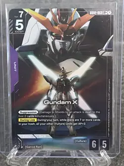 Gundam Card Game TCG Dual Impact - Gundam X - GD02-53 LR+ Alt Art - Image 1