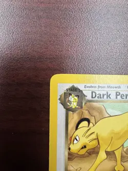 Dark Persian 42/82 Uncommon Team Rocket 1st Edition Non Holo Pokemon Card LP - Image 3