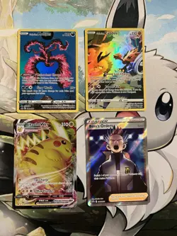 Pokemon TCG Sword & Shield Promo Lot Of 4 Cards. Galarian Moltres Pikachu Vmax + - Image 1