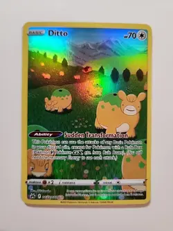Pokemon TCG Ditto Crown Zenith Galarian Gallery Card GG22/GG70 - Image 1