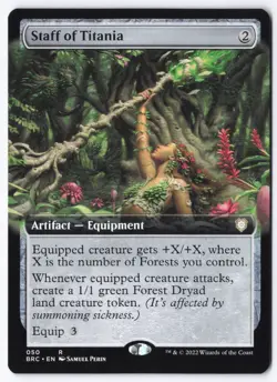 Staff of Titania (Extended Art) R Commander: The Brothers' War 50 NM - Image 1