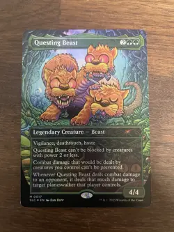 MTG Secret Lair Encyclopedia of Magic *FOIL* M Questing Beast #0017 - Image 1