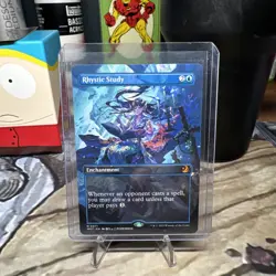 Rhystic Study (Anime Borderless) Wilds of Eldraine: Enchanting Tales Foil NM MTG - Image 1