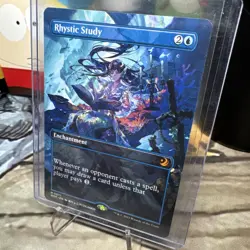 Rhystic Study (Anime Borderless) Wilds of Eldraine: Enchanting Tales Foil NM MTG - Image 3
