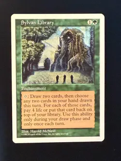 MTG Sylvan Library - Core 5th Edition - 1x NM (Magic: The Gathering) - Image 1