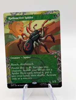 Magic the Gathering Spiderman | Radioactive Spider Borderless | Pack fresh NM - Image 1