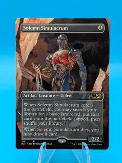 Magic the Gathering | Solemn Simulacrum | Non Foil Extended Art | NM/LP - Image 1