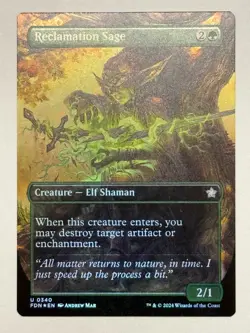 Reclamation Sage (Borderless) | Foil | Foundations | Near Mint - Image 1