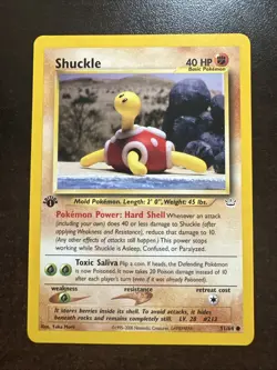 Shuckle 51/64 1st Edition VLP Pokemon TCG Neo Revelation - Image 1