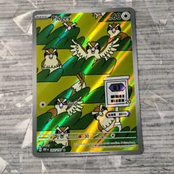 Pidgey 207/197 Pokemon TCG Obsidian Flames Illustration Rare Full Art NM/MINT - Image 1