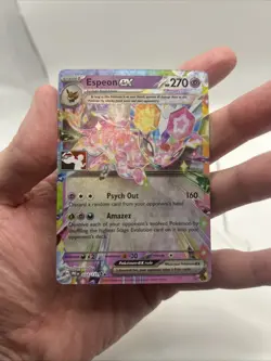 034/131 Espeon ex Pokemon TCG Prize Pack Series 7 Play Stamped Prismatic - Image 3