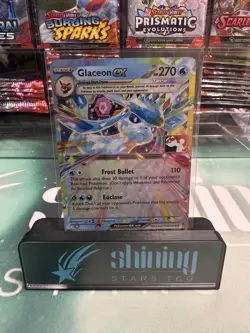 Play! Pokemon Prize Pack Series 7 Prismatic Evolutions 026/131 Glaceon ex - Image 1