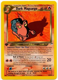 Pokemon - First Edition Neo Destiny Dark Magcargo 018/105 LP+ - Image 1