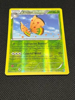 Pokemon Tcg Vivillon(High Plains[Orange]) Reverse Holo 17/146 XY Base - Image 2