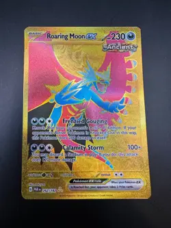 Roaring Moon EX 262/182 Sv04: Paradox Rift Ultra Rare Full Art Pokemon TCG - Image 1
