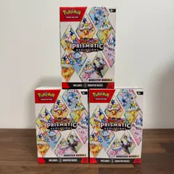 LOT OF 3 - Bundle - Pokemon TCG Scalet & Violet - Prismatic Evolutions Booster - Image 1