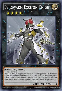 Yugioh RA04-EN212 - Evilswarm Exciton Knight - Platinum Secret Rare - Image 1