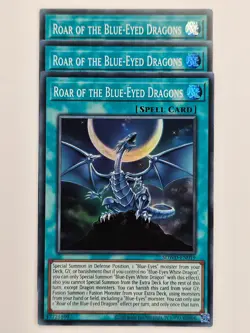 Yu Gi Oh - 3x SDWD-EN019 Roar of the Blue-Eyed Dragons - Super Rare - Image 1