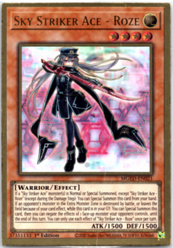 Sky Striker Ace - Roze - MGED-EN021 - Premium Gold Rare - 1st Edition Yugioh - Image 1