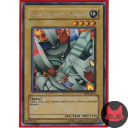 Yugioh Alpha The Magnet Warrior DOR-E001 Prismatic Secret Rare MP - Image 1