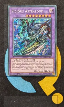 MP24-EN083 Vicious Astraloud Prismatic Secret Rare YuGiOh - Image 1