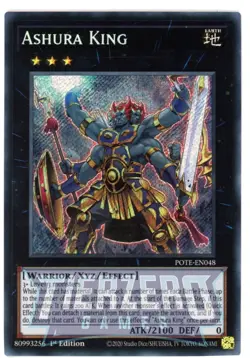 Yugioh POTE-EN048 - Ashura King - Secret Rare - Image 1