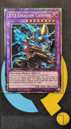 MP24-EN011 XYZ-Dragon Cannon Alt Art Quarter Century Secret Rare YuGiOh - Image 1