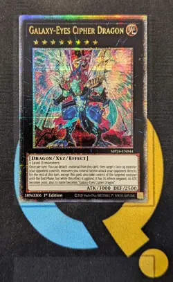 MP24-EN044 Galaxy-Eyes Cipher Dragon Quarter Century Secret Rare YuGiOh - Image 1
