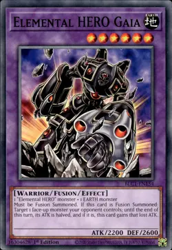 Elemental HERO Gaia - 1st Edition BLC1-EN154 - NM - YuGiOh - Image 1
