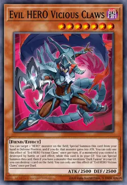 Yugioh ALIN-EN005 - Evil HERO Vicious Claws - Common - Image 1
