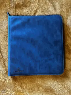 Gamegenic Blue 24 Pocket Card Album Binder with Zipper Closure - 480 Cards Total - Image 1