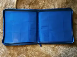 Gamegenic Blue 24 Pocket Card Album Binder with Zipper Closure - 480 Cards Total - Image 2
